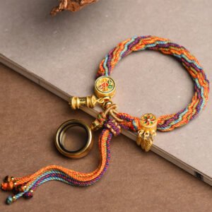 Tibetan OM MANI PADME HUM CATCHER lucky and lustful reincarnation bracelet