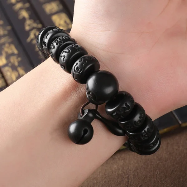 Tibetan lightning strike wooden protective bracelet