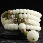 OM MANI PADME HUM CATCHER Lucky and Lustful Reincarnation Yuzuru Bracelet
