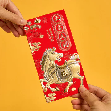 6-piece Chinese Red Envelope - Wishing you a Happy New Year 2026 (Year of the Horse)