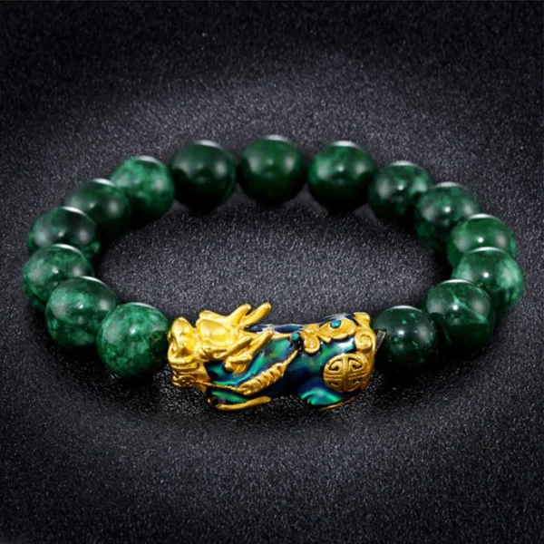 Stone Burst UG Pixiu Jadeite Protective Bracelet
