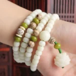 OM MANI PADME HUM CATCHER Lucky and Lustful Reincarnation Yuzuru Bracelet