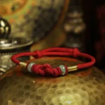 Red Jade Luck Fate Knot Braided Couple Bracelet