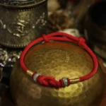 Red Jade Luck Fate Knot Braided Couple Bracelet