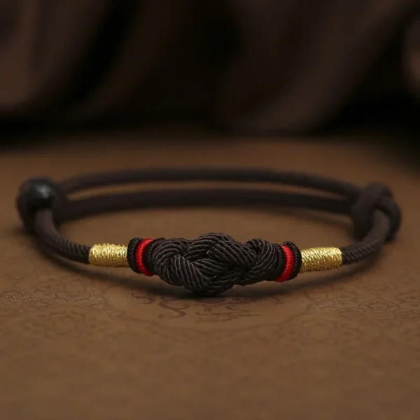 Red Jade Luck Fate Knot Braided Couple Bracelet
