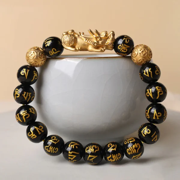Pixiu Obsidian Wealth Bracelet
