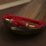 Red Jade Luck Fate Knot Braided Couple Bracelet