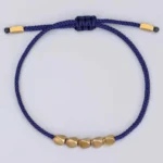 Tibetan copper bead healing and protective luck bracelet set