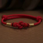 Red Jade Luck Fate Knot Braided Couple Bracelet