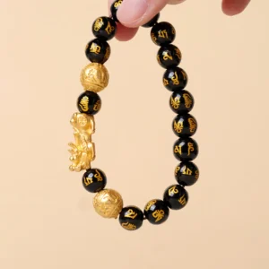 Pixiu Obsidian Wealth Bracelet