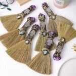 Natural Crystal Magic Mini Broom Ornament