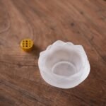 Zen-inspired crystal lotus incense burner