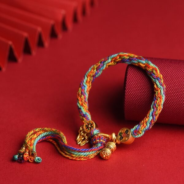 Tibetan Handmade Five-Colored Bracelet