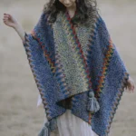 Tibetan Shawl Soft Warm Knitting Cloak Winter Tibetan Tassel Scarf