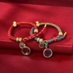Tibetan handmade woven six-syllable mantra five-colored wealth-attracting/evil-repelling bracelet