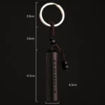 Tibet Ebony Heart Sutra Peace Key Chain