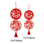 Year of the Horse HAPPY 2026 Luck Chinese New Year Spring Festival Hanging Decoration