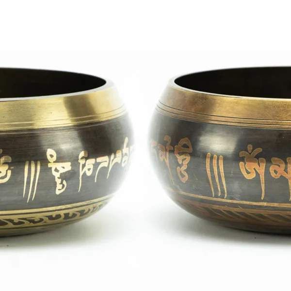 Tibetan Meditation Bowl for Healing and Mindfulness Om Mani Padme Hum Singing Bowl