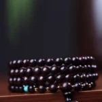 108 Mala Beads Tibetan Small Leaf Red Sandalwood Lotus Balance Bracelet