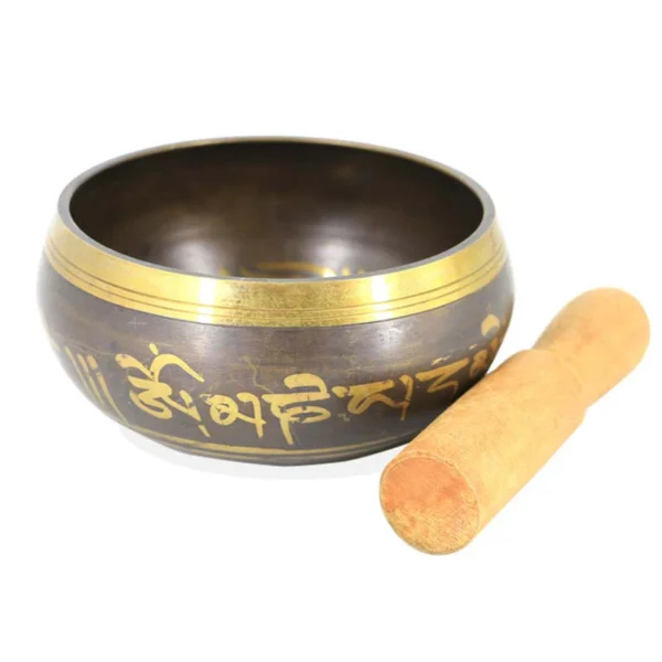 Tibetan Meditation Bowl for Healing and Mindfulness Om Mani Padme Hum Singing Bowl