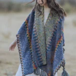 Tibetan Shawl Soft Warm Knitting Cloak Winter Tibetan Tassel Scarf