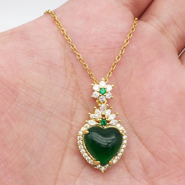 New titanium steel heart pendant necklace