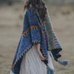 Tibetan Shawl Soft Warm Knitting Cloak Winter Tibetan Tassel Scarf