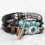 Tibetan Turquoise Evil Eye Purification Bracelet
