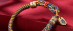 Tibetan handmade woven six-syllable mantra five-colored wealth-attracting/evil-repelling bracelet