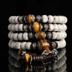 Handmade Tibetan Tiger Eye Bodhi Seed Peace Bracelet