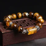 Tiger Eye Bead Fortune Prosperity Bracelet