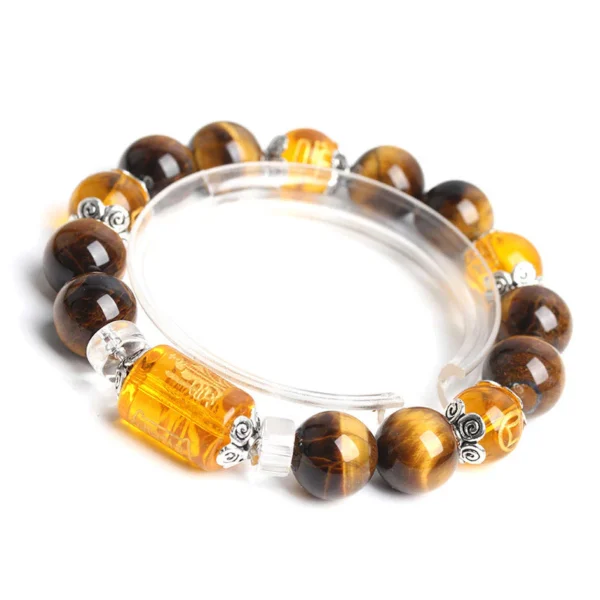 Tiger Eye Bead Fortune Prosperity Bracelet