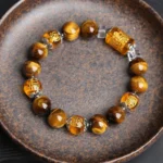 Tiger Eye Bead Fortune Prosperity Bracelet