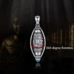 Tibet Om Mani Padme Hum Protection Necklace Rotatable Pendant