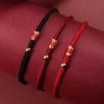 925 Sterling Silver Handmade Koi Fish Wealth Success Braided Rope Bracelet