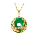 Natural Jade Prosperity Necklace