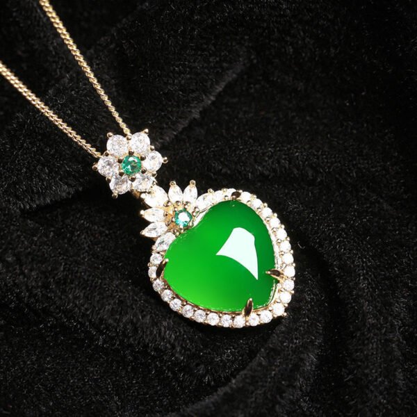 New titanium steel heart pendant necklace