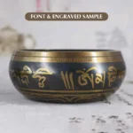 Tibetan Meditation Bowl for Healing and Mindfulness Om Mani Padme Hum Singing Bowl