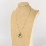 Natural Jade Koi Fish Lotus Luck Necklace Pendant