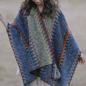 Tibetan Shawl Soft Warm Knitting Cloak Winter Tibetan Tassel Scarf