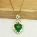 New titanium steel heart pendant necklace