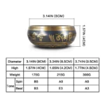 Tibetan Meditation Bowl for Healing and Mindfulness Om Mani Padme Hum Singing Bowl