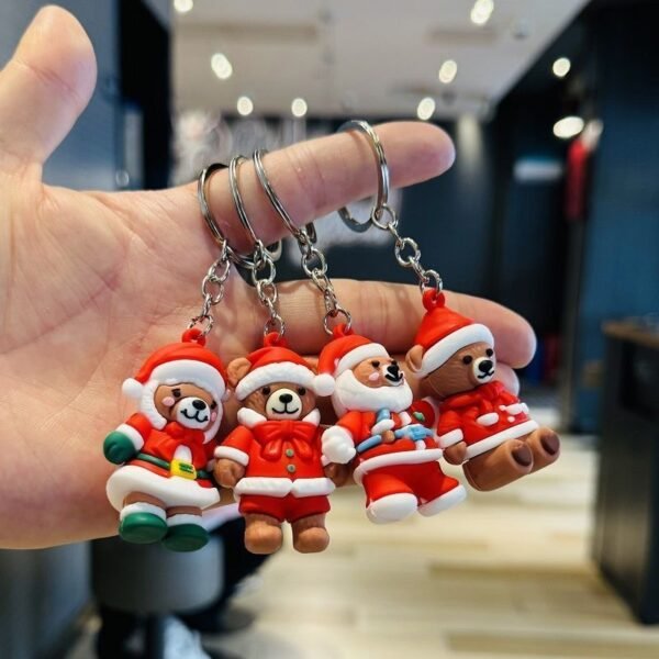 Christmas Bear Keychain Set (10 pieces)