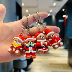 Christmas Bear Keychain Set (10 pieces)