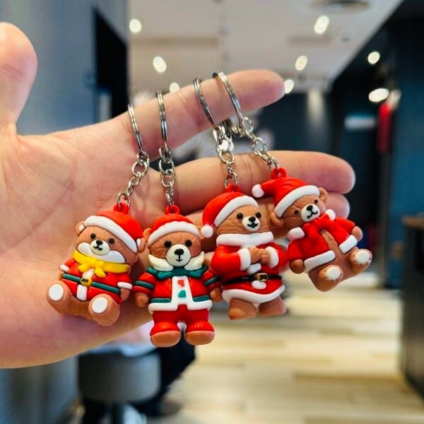 Christmas Bear Keychain Set (10 pieces)