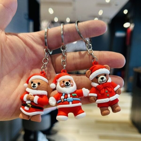 Christmas Bear Keychain Set (10 pieces)