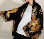 Chinese style dragon pattern embroidered jacket