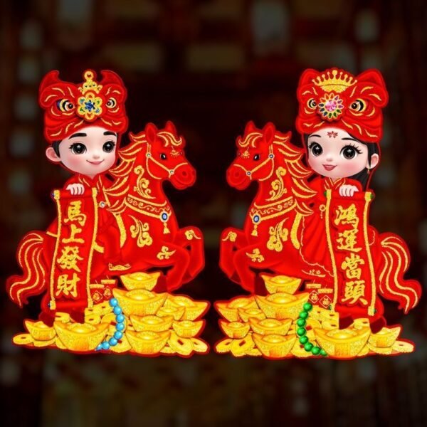 2026 Year of the Horse Zodiac Door Stickers