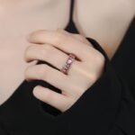 Chinese retro ethnic style "Hundred Blessings" themed couple rings (set of one)