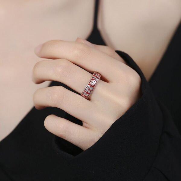 Chinese retro ethnic style "Hundred Blessings" themed couple rings (set of one)